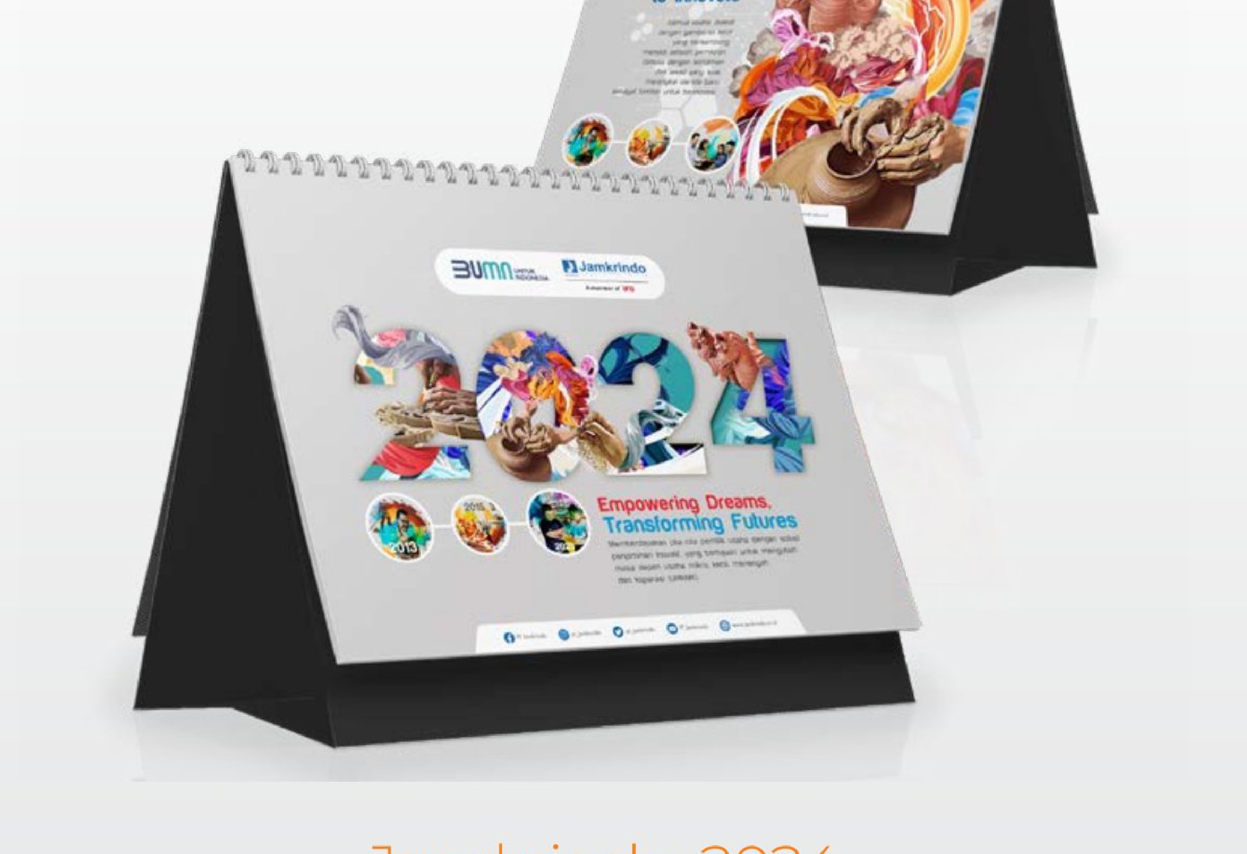Design for corporate calendar Jamkrindo 2024