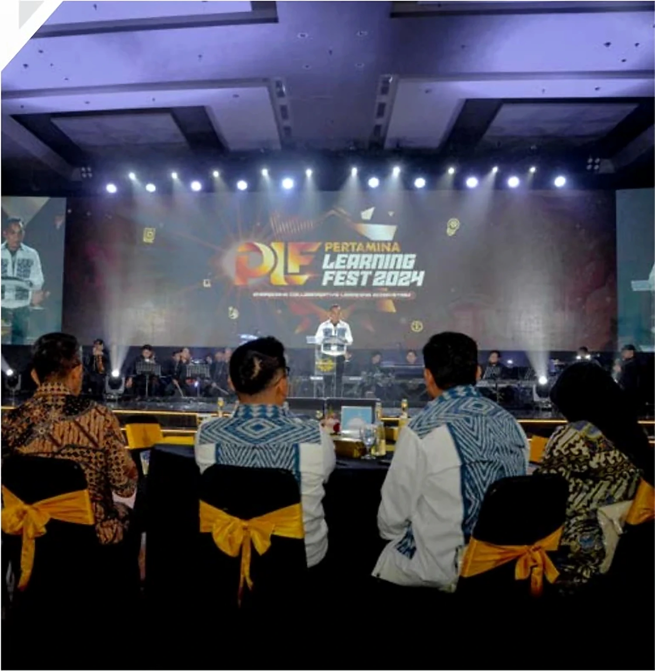 Pertamina Learning Fest 2024 stage, from the same project in the company portfolio