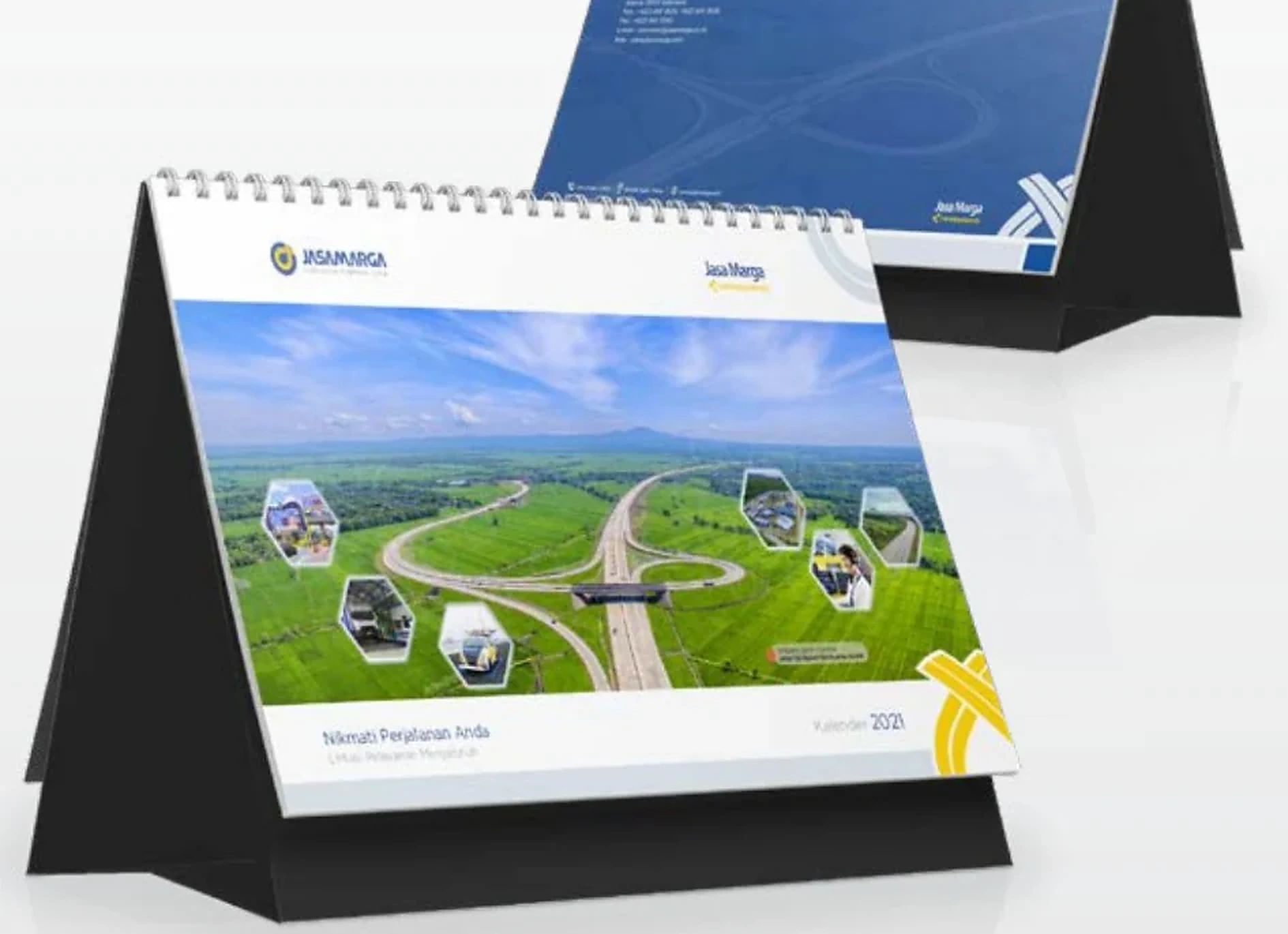 Photograph of calendar Jasa Marga 2021, company portfolio page 72