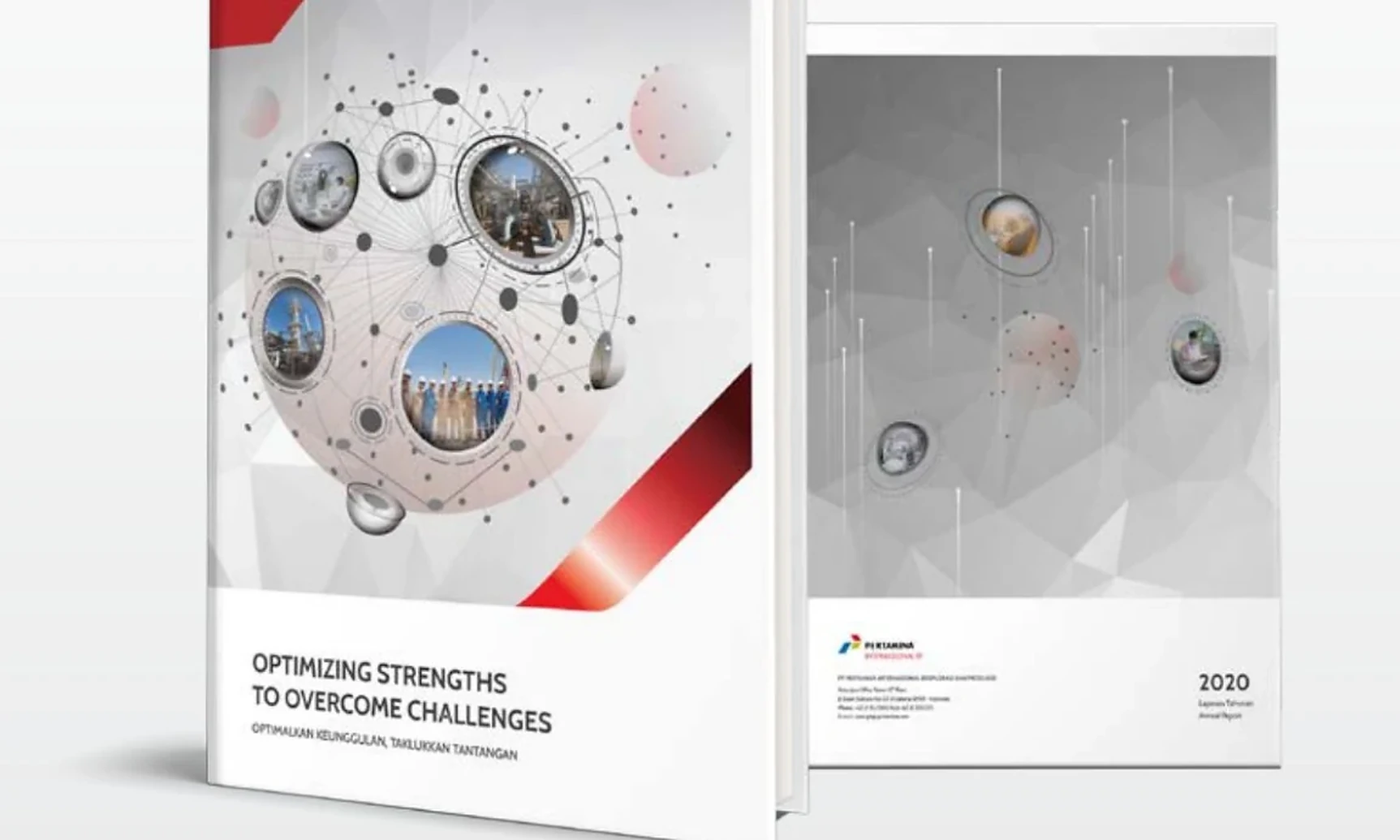 Photograph of Annual Report Pertamina EP 2020, company portfolio page 80