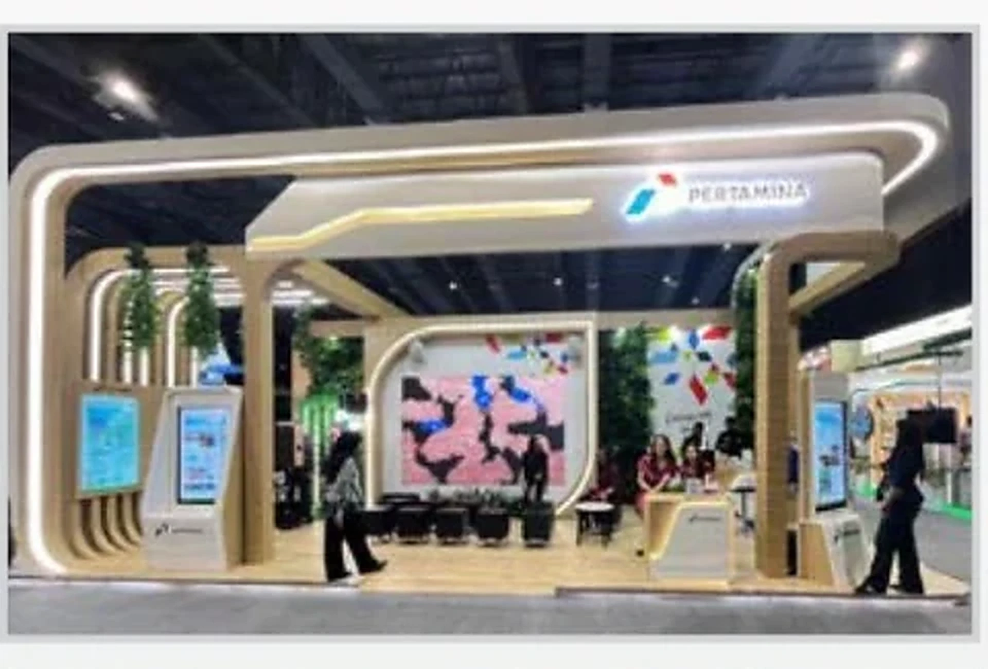 Photograph of exhibition stand Pertamina Festival LIKE 2024, company portfolio page 45