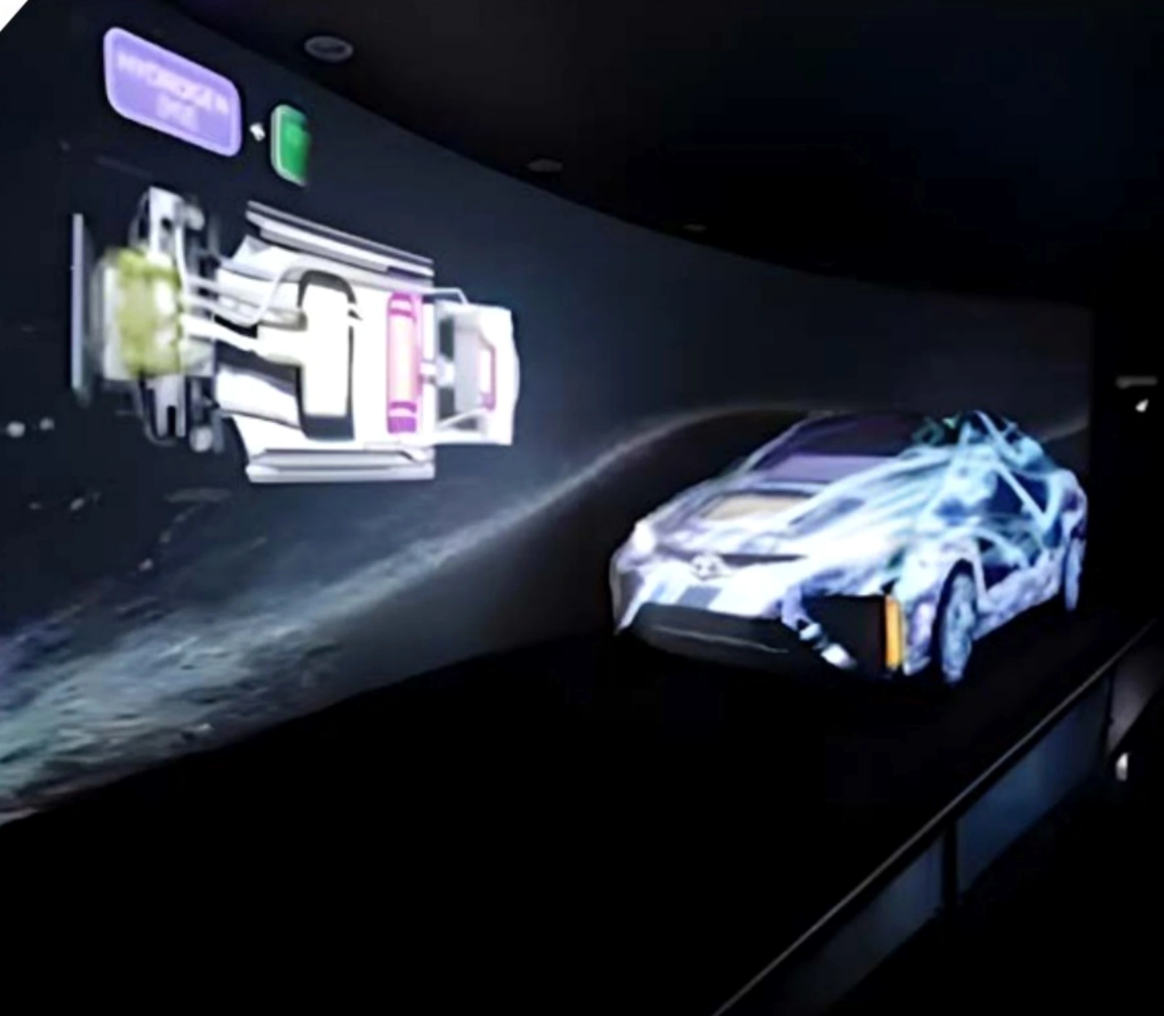 Photograph of installation multimedia interactive Toyota at Museum Angkut 2019, company portfolio page 24
